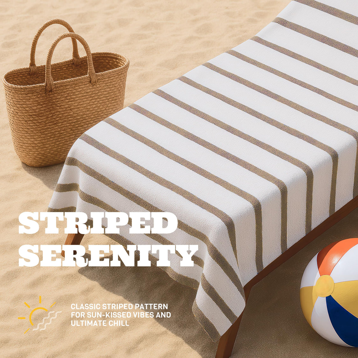White Classic travel ready towel pack for beach or gym machine washable