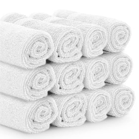 White Classic Turkish cotton weave emphasizes durability and quick-dry performance under busy bathroom routines.