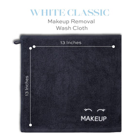 Ultra-soft cotton White Classic washcloth for gentle cleansing