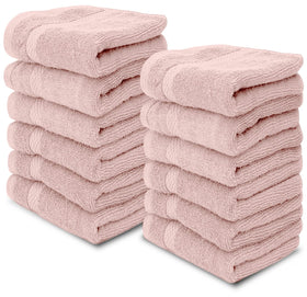 White Classic washcloth closeup showcasing plush 650 GSM Turkish cotton softness for spa-quality feel.