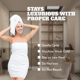 White Classic Wealuxe lint-free finish for a pristine look