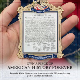 White House Official Ornament booklet included supports context and gifting stories.
