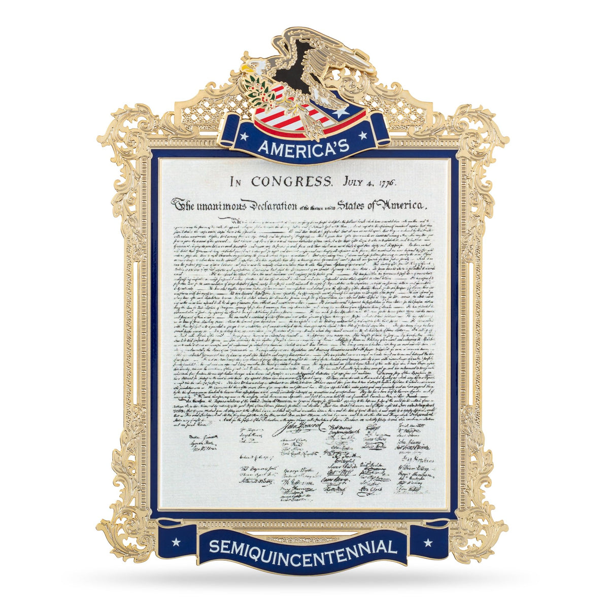 White House Official Ornament brass enamel detail enhances heirloom-worthy holiday displays.