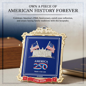 White House Official Ornament with hanging cord makes decorating simple and elegant.
