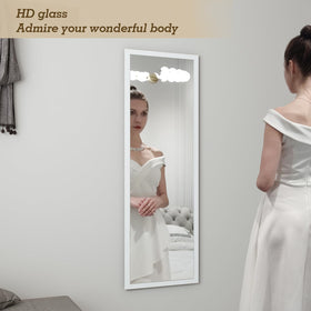 Whitebeach wall-mounted mirror with slim frame enhances brightness and space in any room