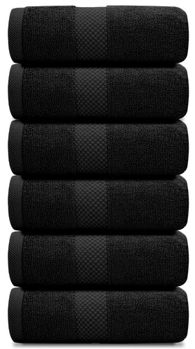 White Classic hotel collection towels with reinforced edges for durable everyday use