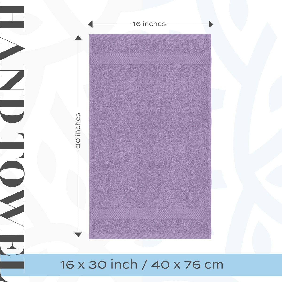 Close-up of weave shows absorbency and premium combed cotton quality.