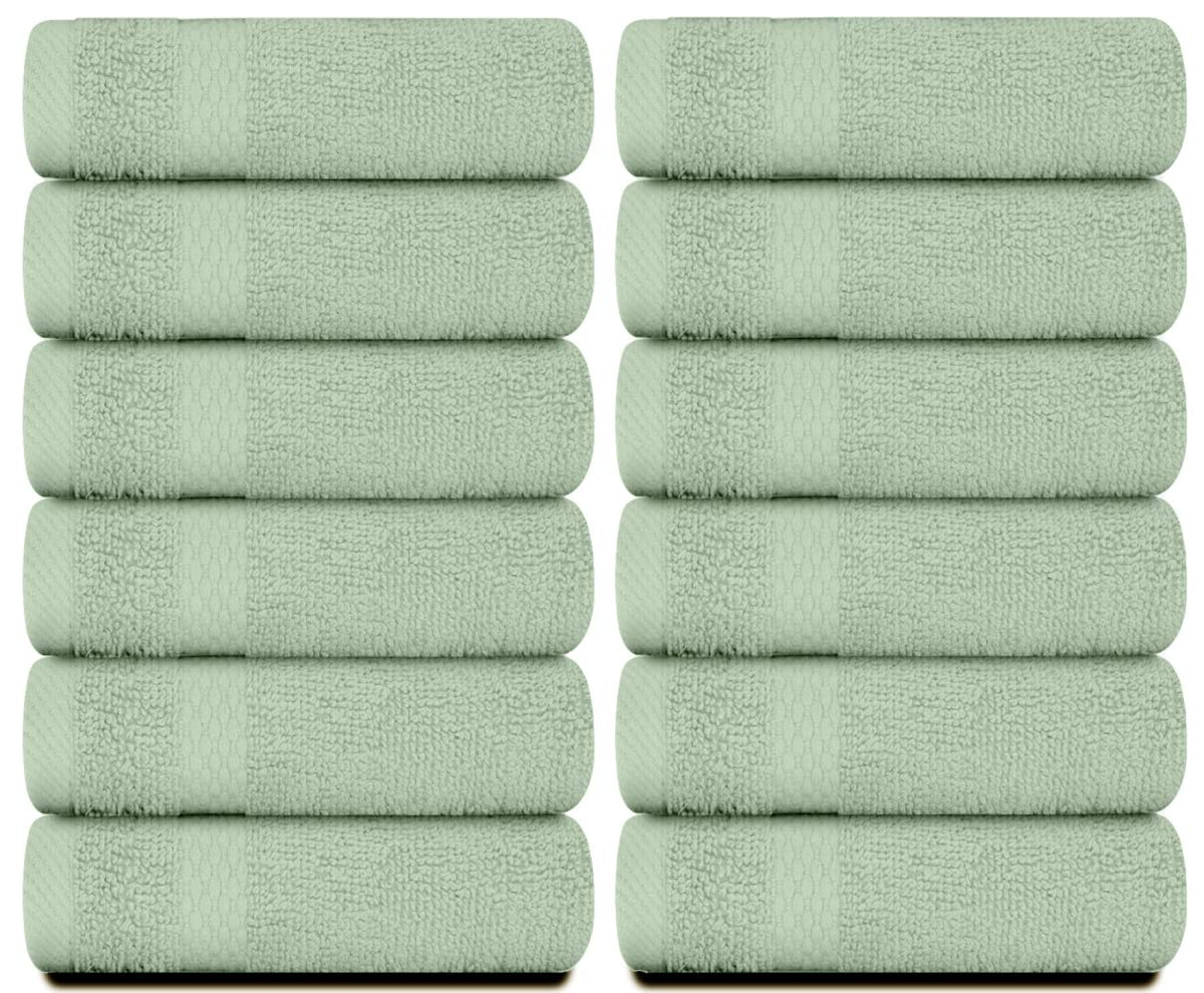 White Classic 650gsm Turkish cotton washcloth offers superior absorbency