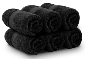 White Classic premium Turkish cotton towel with double-needle stitching