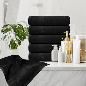 White Classic six-piece towel set adds luxury to any bathroom