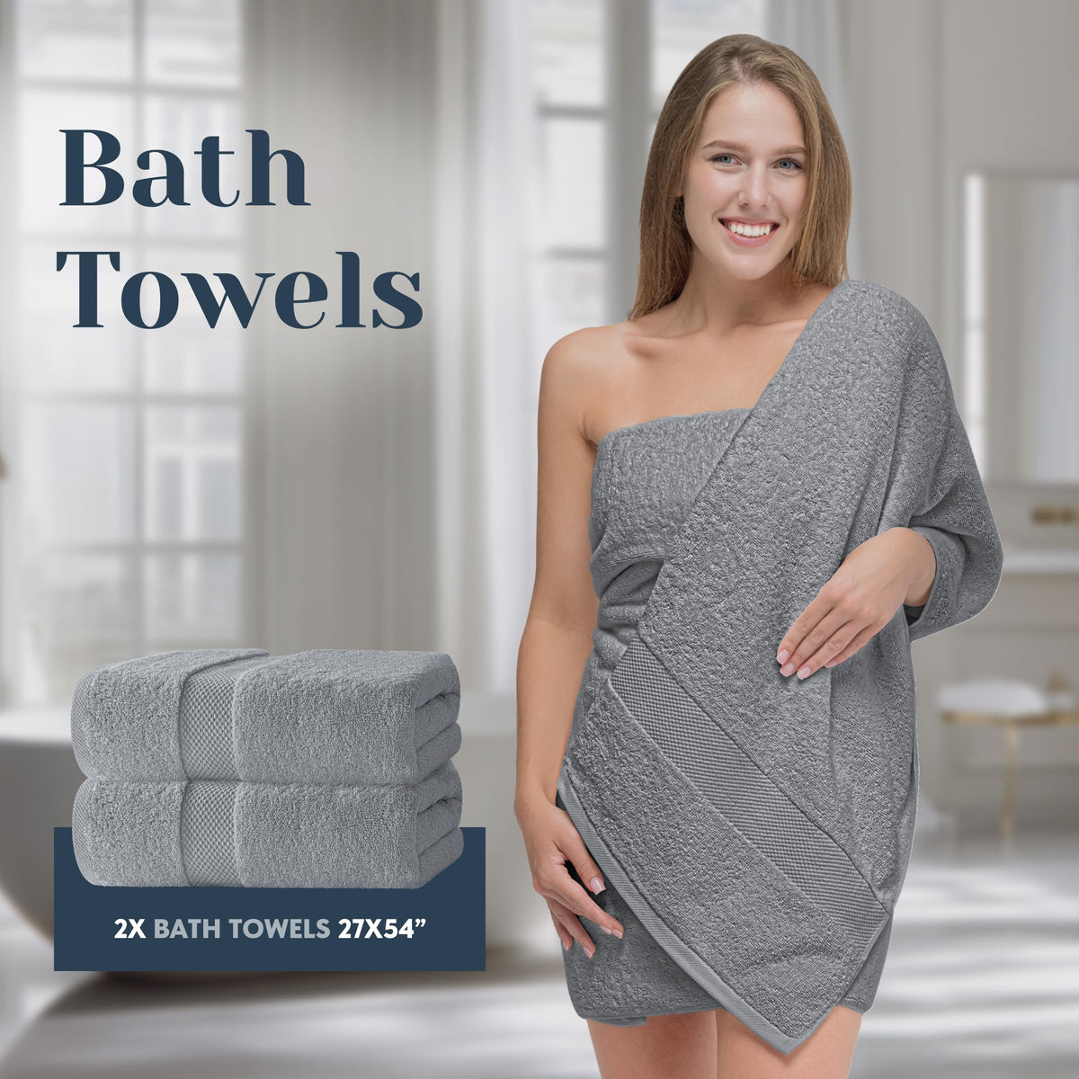 White Classic washcloths 13x13 gentle and effective for cleansing.