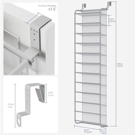 Whitmor 12-tier metal frame holds sneakers and flats neatly without clutter