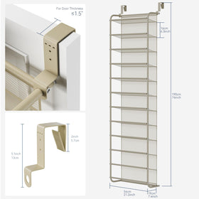 Whitmor 36-pair capacity shoe rack keeps shoes visible and organized.