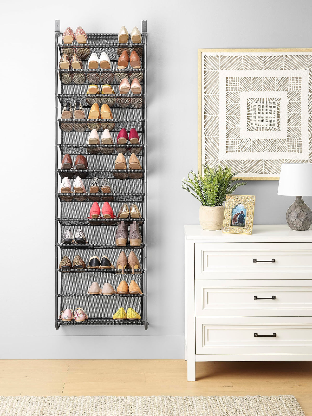 Whitmor 69x21-7-5-inch-dimensions shown for door space planning.