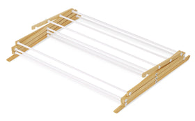 Whitmor 17 x 29.5 x 43.5 inch rack offers ample drying space when assembled.