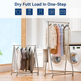 Whitmor collapsible design stores flat to save space when not in use