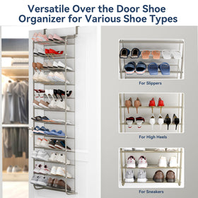 Whitmor over-the-door rack installs without screws for quick setup