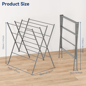 Whitmor folding design for compact storage in tight spaces.