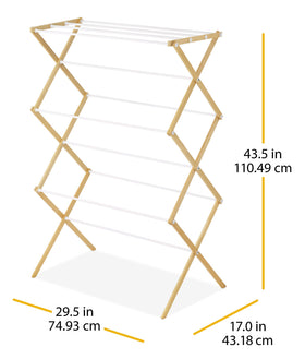 Whitmor provides up to 25 feet of drying space for multiple garments.
