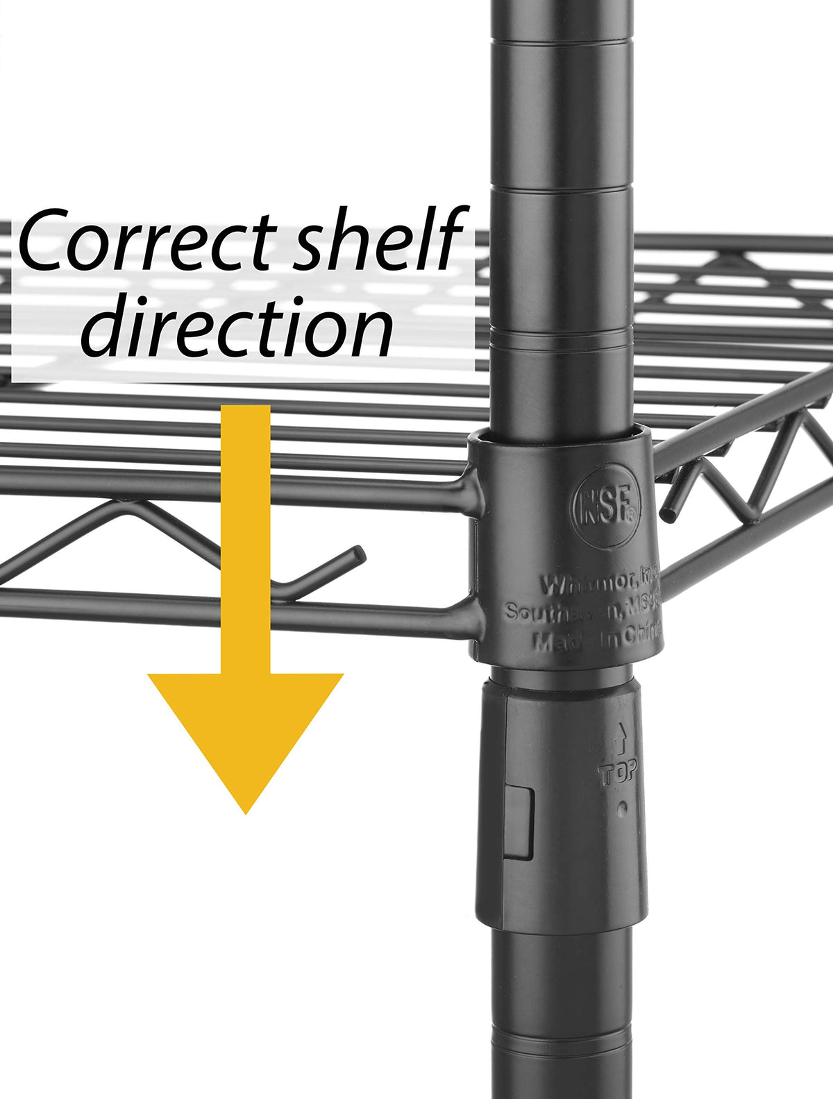 Whitmor garage shelf keeps tools and supplies within easy reach