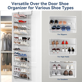 Whitmor hanging organizer offers door-hanging or wall-mount setup for flexible installation