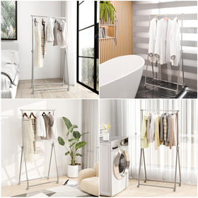 Whitmor heavy-duty rack supports bulky coats and winter wardrobe items