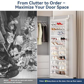 Whitmor matte white finish blends with most decors while organizing.