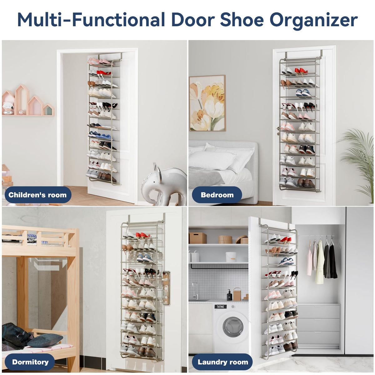 Whitmor mocha finish complements most decors while organizing footwear