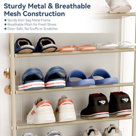 Whitmor multi-purpose door storage for hats and accessories.