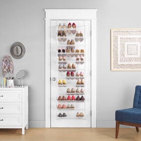 Whitmor wall-mount ready option demonstrates flexible, drill-free installation.
