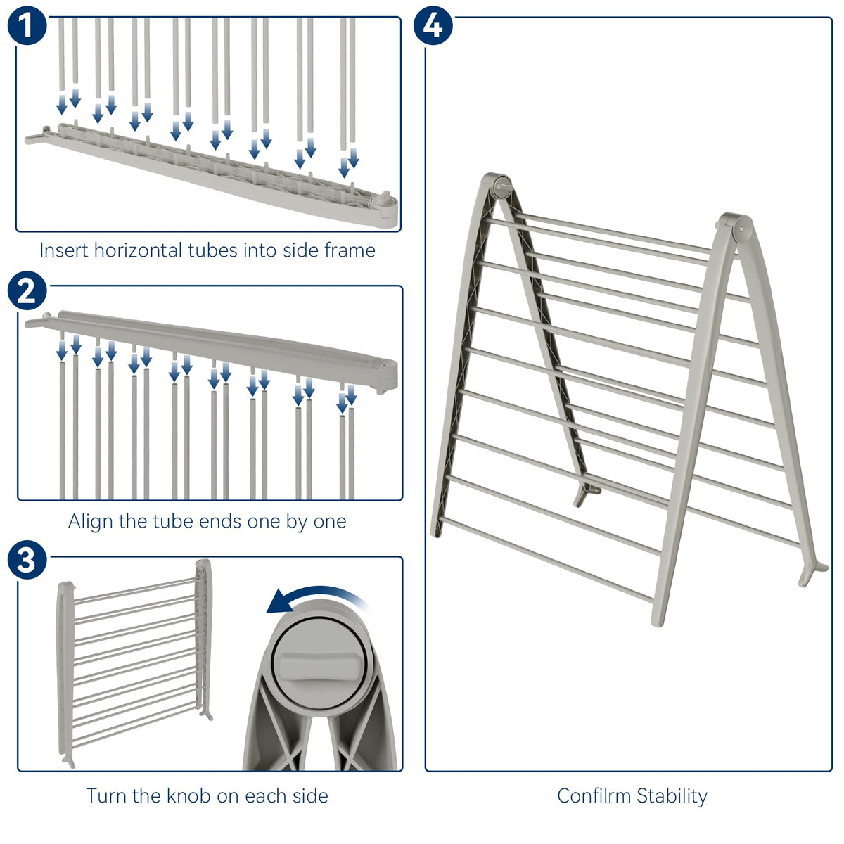 Whitmor Spacemaker easy tool-free assembly shown for quick setup.