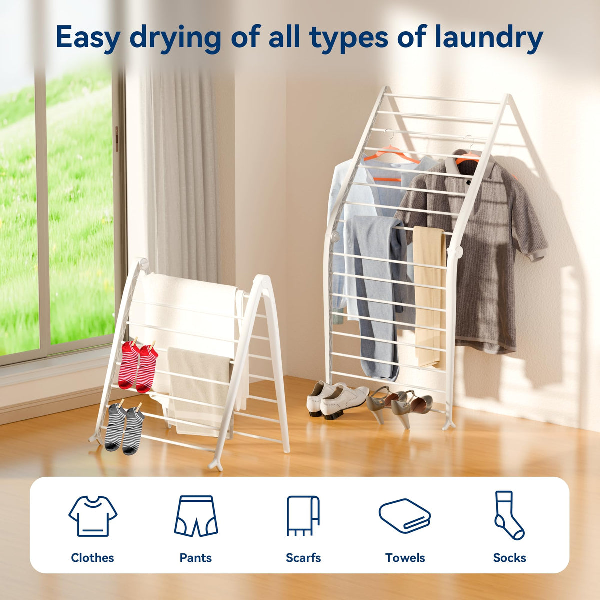 Whitmor Spacemaker-teepee-over-sink configuration offers clutter-free usage over sinks.