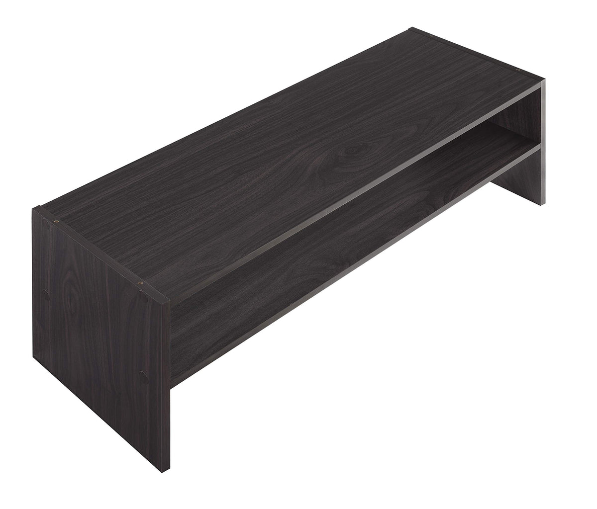 Whitmor stackable shoe shelf espresso dimensions help plan closet space.