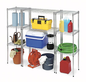 Whitmor Supreme wide shelving unit adjustable height in 1 inch increments