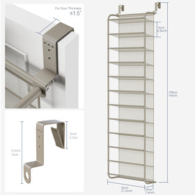 Whitmor twelve-tier design keeps shoes organized and accessible at a glance