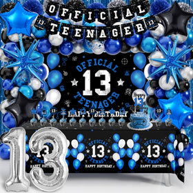 WHYMEO 13th birthday backdrop for a bold teen party setup.