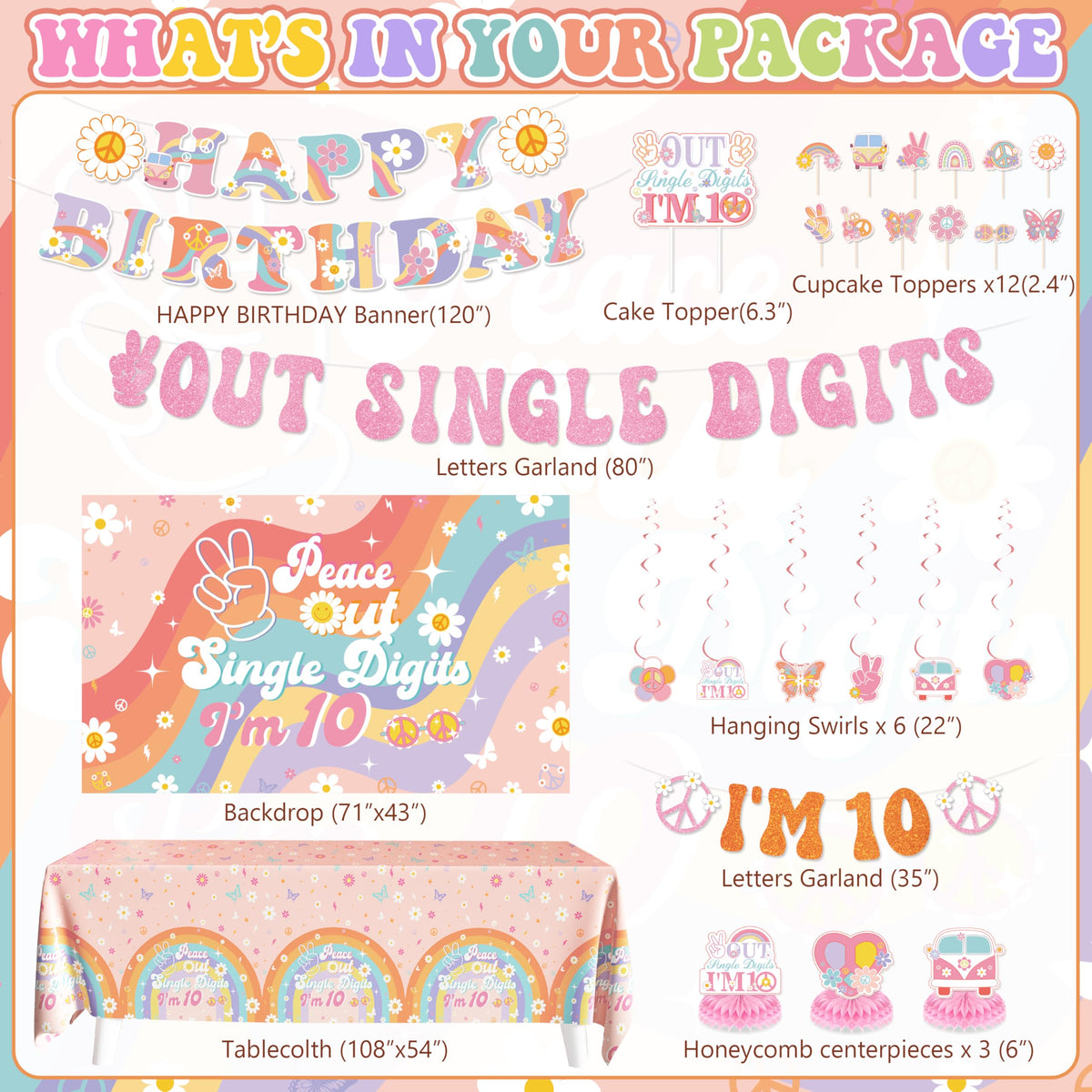 WHYMEO happy birthday banner adds bright, reusable wall decor for celebrations.
