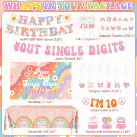 WHYMEO happy birthday banner adds bright, reusable wall decor for celebrations.