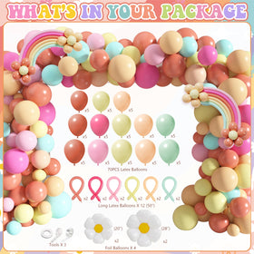 WHYMEO rainbow tablecloth brings vivid color to the celebration table