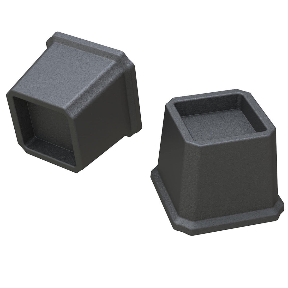 Whynonap easy-installation bed risers in a tidy setup