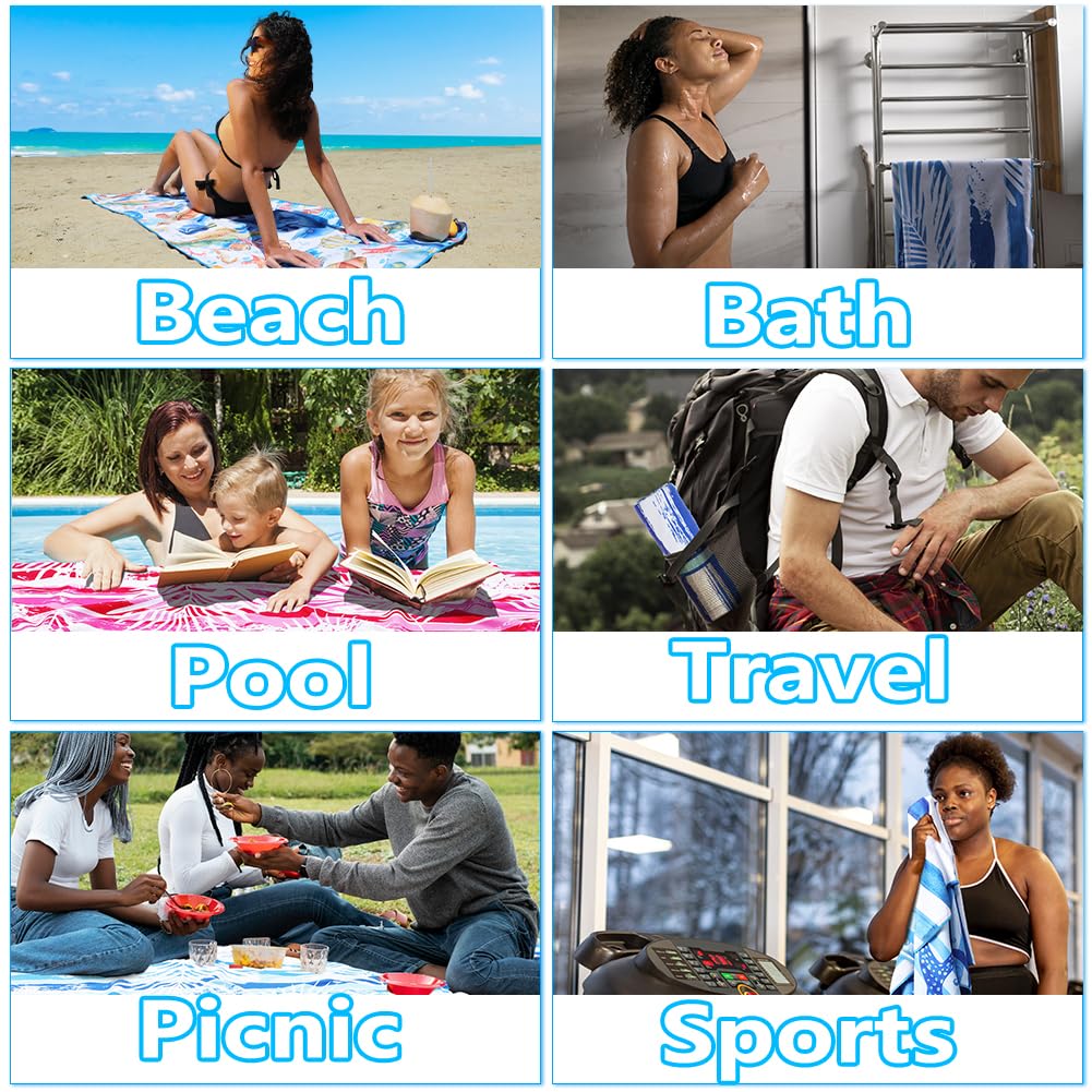Widdonen towel includes a carrying strap for easy transport.