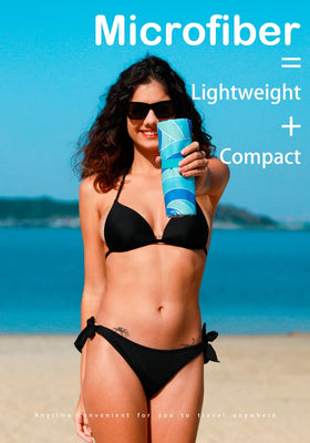 Widdonen microfiber beach towel sand-free design helps keep sand off skin at the shore.