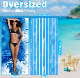 Widdonen soft, odor-free microfiber towel feels gentle on skin.