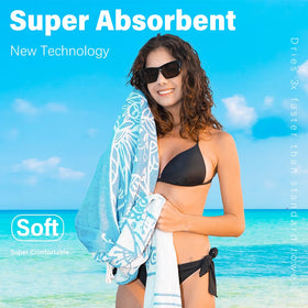 Widdonen soft cotton-polyester blend towel with gentle touch on skin