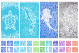 Widdonen thin Turkish beach towel provides oversized coverage for lounging.