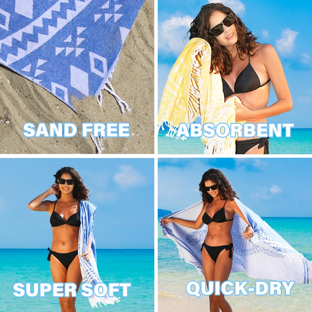 Widdonen Turkish towel for home, pool, and travel use