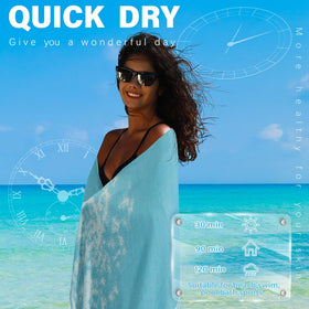 Widdonen versatile beach towel suitable for beach, pool, or yoga