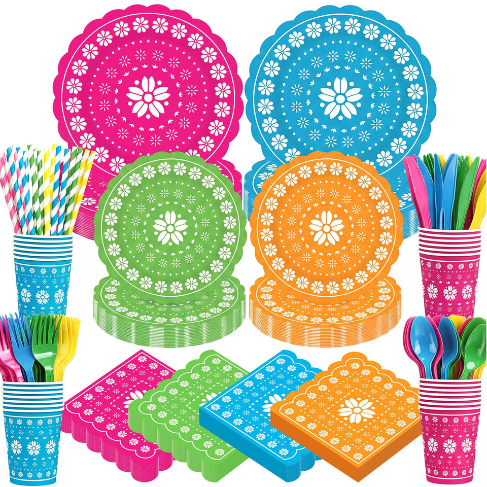Widecook Fiesta 7-inch plate in vibrant colors for Cinco de Mayo celebrations.