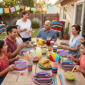 Widecook serape cutlery set provides sturdy knives, forks, and spoons.