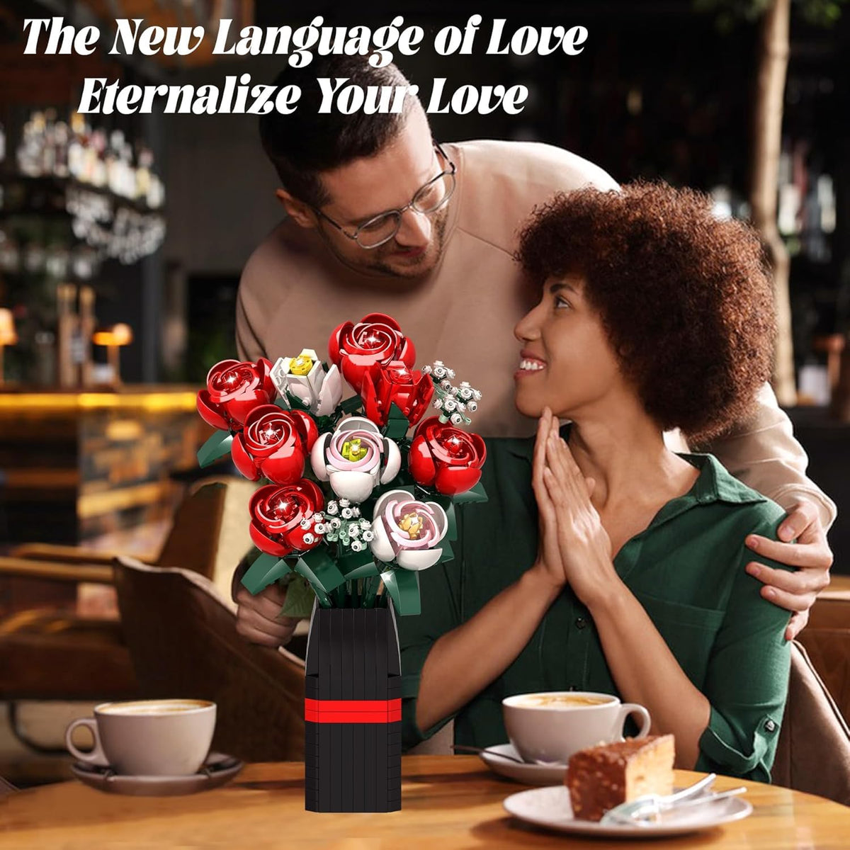 WIDELAND romantic gift for her with forever roses and simple assembly